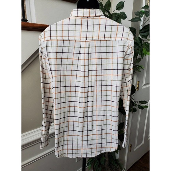 Croft & Barrow Men's White Cotton Collared Long Sleeve Buttons Down Shirt Size M - Picture 7 of 11